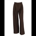 thumbnail image 3 of Pantalones de Trabajo para Mujer, de Pierna , de Vestir, de Cintura Alta, Informales, para Oficina y Negocios Color Café S, 3 of 8