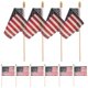 thumbnail image 4 of Handheld American Flag 10Pcs Easy Handheld Polyester Stick National Flag Decoration, 4 of 5