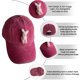 thumbnail image 3 of 1 Uds. Gorra de béisbol de conejito, protección solar informal de verano, gorro cálido de invierno, 3 of 5