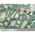 thumbnail image 3 of Soimoi polyester Crepe Fabric Jar & Mix Vegetable Print Fabric by the Yard 52 Inch Wide, 3 of 3