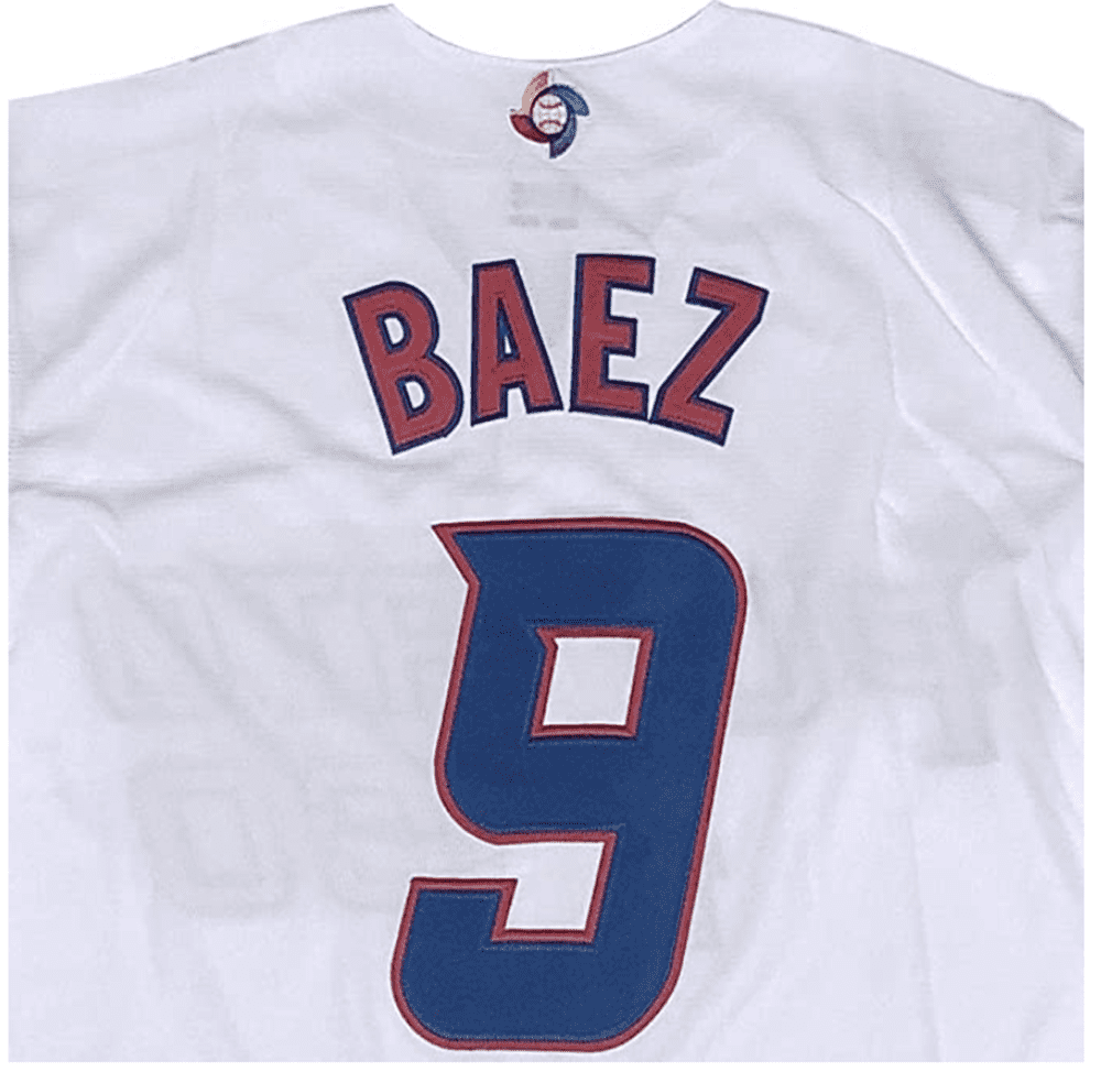 #9 Baez Puerto Rico World Game Classic Men Baseball Jersey Stitched 