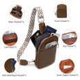 thumbnail image 4 of Bolso bandolera DIOMO Antirrobo pequeño para mujer de piel vegana, 4 of 6