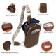 thumbnail image 4 of Bolso bandolera DIOMO Antirrobo pequeño para mujer de piel vegana, 4 of 6