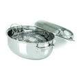thumbnail image 2 of Viking Culinary 3-Ply Stainless Steel Oval Roaster with Metal Induction Lid and Rack, 8.5 Quart, 2 of 4