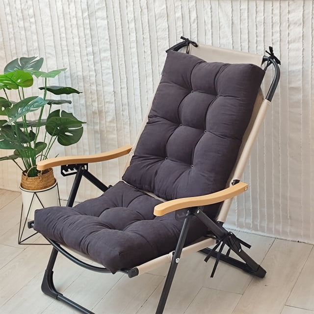 SouMaox Plush Suede Folding Cushion Set, Thickened High Elastic Texture, Soft Surface Seating for Rocking Chair Recliner Home Furniture