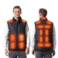thumbnail image 2 of Chaleco calefactor de distrito con cuatro controles, inteligente, temperatura constante, eléctrico, ropa calefactora segura por USB para hombres, 2 of 3