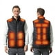 thumbnail image 3 of Chaleco calefactor de distrito con cuatro controles, inteligente, temperatura constante, eléctrico, ropa calefactora segura por USB para hombres, 3 of 3