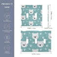 thumbnail image 3 of Dailycode Light Switch Plate Covers 2 Gang Wall Plate Plastics Outlet Covers for Kitchen Home Office Decor White Bear Face and Paw, 3 of 8