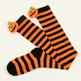 thumbnail image 4 of DQRPSEETB Women Halloween Socks Cartoon Devil Socks Over Knee Socks Striped Stockings Long Socks Green, 4 of 6