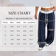 thumbnail image 3 of Women's Wide Leg Track Pants with Pockets, High Waisted Drawstring Sweatpants, Side Stripe Casual Lounge Workout Pants, 3 of 8