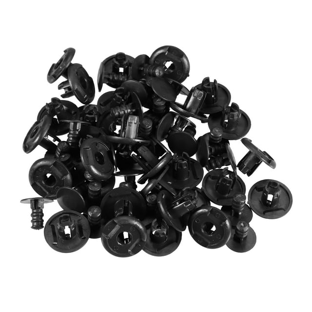 30 Pcs Clips de Revestimiento de Guardabarros Compatibles con Honda Clips Automotrices de Plástico Negros