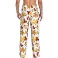 thumbnail image 6 of Cauagu Autumn Leaves 1 Mens Pajama Pants Sleep & Lounge Pants,PJ Bottoms with Pockets-Large, 6 of 7