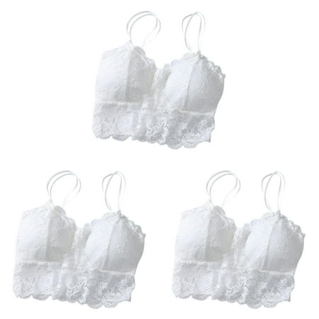 ports Bras for Women Have A Chest Pad Womens Bras Plus Size Wearing Sports Underwear Womens Wireless Bras for Women Support Bras Comfortable Wide ceangrtro White (3Packs) White (3Packs)