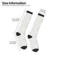 thumbnail image 2 of Rateoe Poodle Dog Pattern Women’s Knee High Crew Socks,Trouser Socks Comfortable, Breathable, Moisture-Wicking and Soft, 2 of 6