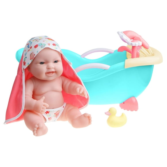 JC Toys - 14 Lots to Love Babies Doll and Bath | Real Working Bath and Shower Gift Set and Accessories | Posable & Waterproof | Ages 2+