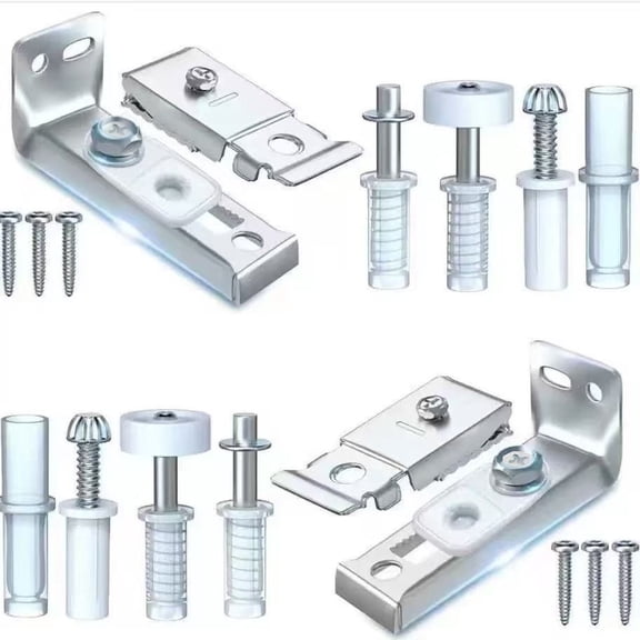 Bifold Door Hardware Kit Metal Assembly Set for 2 Bifold Closet Doors Interior Folding Replacement Repair Installation