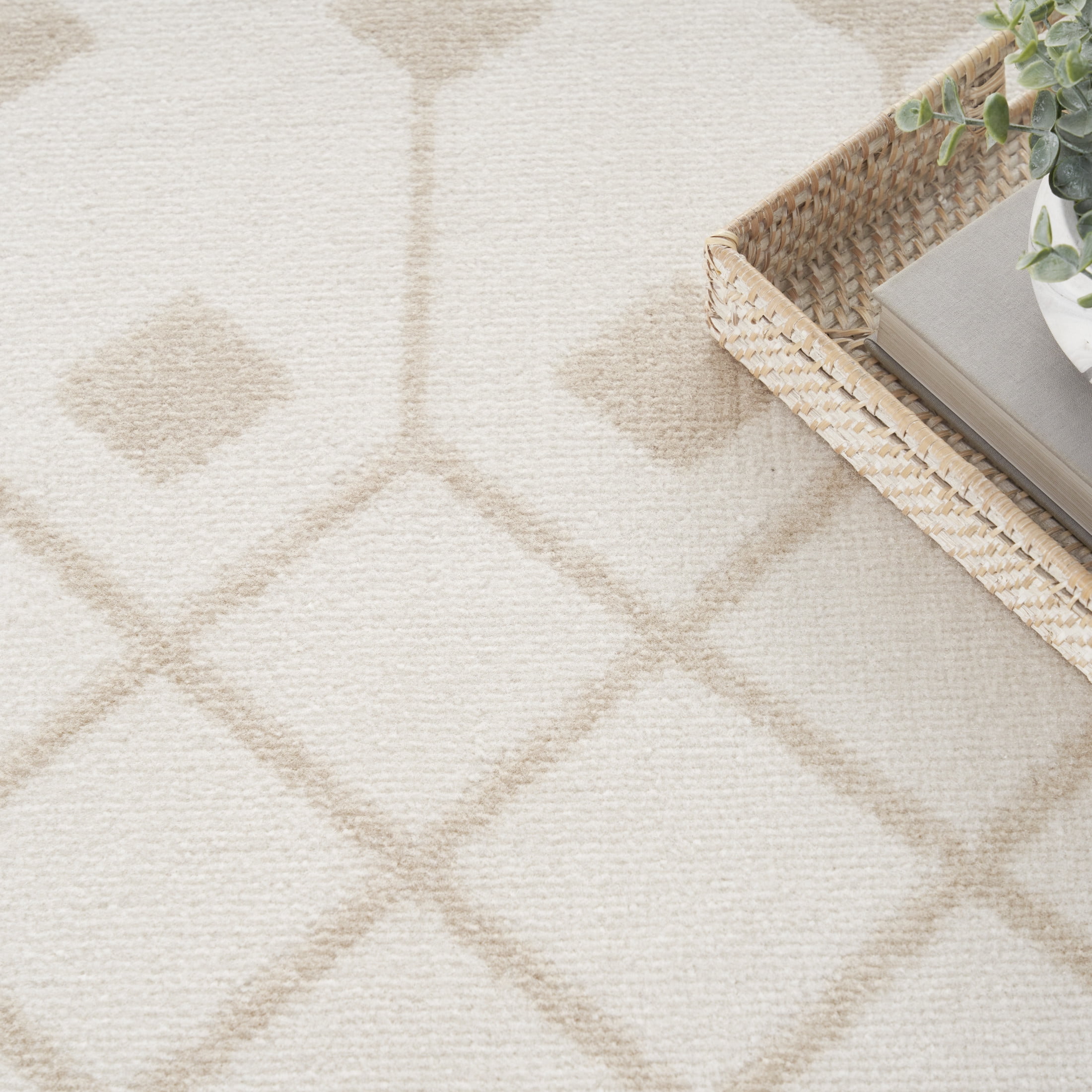 Nourison Grafix 3'9" x 5'9" Ivory Beige Bohemian Indoor Rug