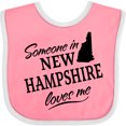 thumbnail image 3 of Inktastic Someone in New Hampshire Loves Me Boys or Girls Baby Bib, 3 of 4