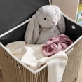 thumbnail image 2 of Collapsible Folding Corduroy Kids Plush Laundry Hamper Toy Storage - Brown/White Dog, 2 of 11