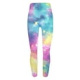 thumbnail image 6 of successthop Warm Leggings for Women Space Star Soft Pant Comfortable Shapewear Lightweight Winter Sleepwear Blue 2XL, 6 of 6