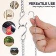 thumbnail image 3 of HAMPPLIES 2Set Decorative Metal Chain Decor For Hanging Posters Outdoor Use Silver, 3 of 6