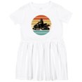 thumbnail image 3 of Inktastic Snowmobile Retro Sunset Girls Toddler Dress, 3 of 5