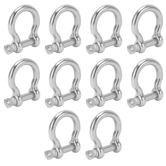 Anchor Shackle,10Pcs Bow Shackle D Metal D Shackle Bow Shackle High Capacity