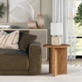thumbnail image 3 of Anders 20" Wide Burled Side Table in Honey Burl, 3 of 5
