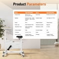 thumbnail image 3 of 2-in-1 Exercise Bike with Desk for Height 4'7"-6'2", 264lbs Capacity&Mobile Storage Under Desk Bike Adjustable Height, 30dB Stationary Bikes for Leisure, Weight Loss, Rehabilitation,Office Workout, 3 of 11