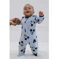 thumbnail image 3 of Disney Mickey Mouse Fleece 2 Pack Zip Up Coveralls Newborn, 3 of 5