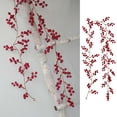 thumbnail image 1 of Guirlande Festive de Baies Rouges de 6 Pieds pour Portail de Jardin Intérieur Extérieur, Décorations Saisonnières d'Hiver pour la Maison, 1 of 6