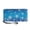 Blue Snowflake Pattern, variant on Candy Cane Pine Cone Pattern Ladies Wallet with Metal Zipper Large Capacity Long Purse for Travel, PU Leather Long Wallet for Shopping