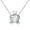 Silver, variant on Women's Crown Pumpkin Carriage Necklace, featuring a dynamic pendant and a beating heart. This forest-themed clavicle necklace is the perfect Valentine's Day accessory.