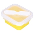 thumbnail image 4 of Lunch Box,, Thermal Lunch Box, Foldable Portable With Fork Spoon For Staff For Office For School For Students Yellow 600ML, 4 of 8