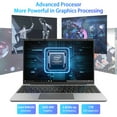thumbnail image 6 of 14.1in Windows 11 Pro Laptop, Intel Celeron, 8GB RAM, 256GB SSD Computer, 1920x1080, 1TB Expansion, 6 of 12