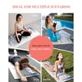 thumbnail image 7 of Blue Eucalyptus Leaves Yoga Towel for Hot Yoga Non Slip, Weeping Spring Botanical Summer Yoga Mat Towel Absorbent Yoga Sweat Towels Microfiber Hot Yoga Blanket for Bikram Pilates 26"x70", 7 of 7