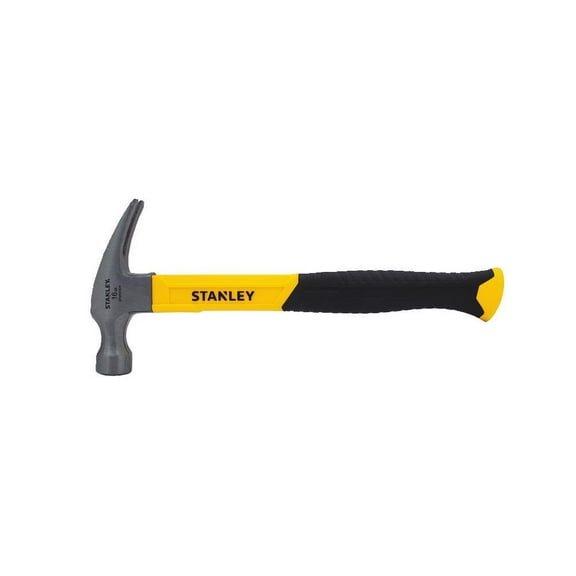 Stanley Fiberglass Rip Claw Hammer STHT51511 - Comfort Grip, High-Carbon Steel Head - 16 oz