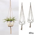 thumbnail image 3 of 4PCS Jute Rope Plant Holders Plant Flower Pot Hangers 2 Large + 2 Small, 3 of 10