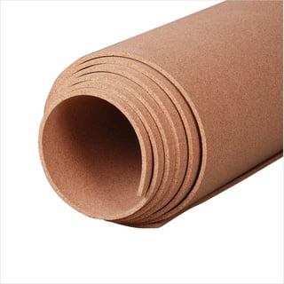 BENECREAT 2mm Thick Adhesive Cork Roll Liner, 12x24 Inch Insulation Cork  Roll for Bulletin Board, Coasters, Door Signs and Floor Wall Decors