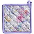 thumbnail image 1 of Floral Love 100% Cotton Pot Holder with Loop Heat Resistant for BBQ | Cooking | Baking | Grilling | Microwave | Barbecue | Spring/Summer (8 Inch by 8 Inch)., 1 of 8