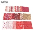 thumbnail image 4 of Chicmine 50Pcs 10x10cm Floral Patchwork Cotton Fabric Plain Cloth for DIY Sewing Quilting, 4 of 11