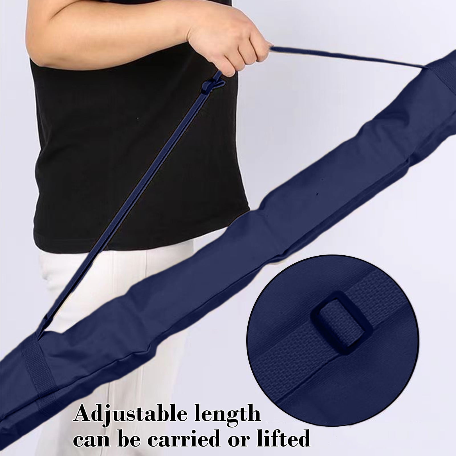 3 Packs Canvas Fishing Rod Storage Bag with Umbrella Holder - Durable Waterproof Gear Organizer for Fishing Accessories, Tackle Box & Rods