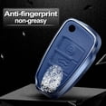 thumbnail image 3 of Key Fob Cover Compatible with Fit for Audi A4 A3 Q3 Q5 Q7 TT TTS RS3 S4 S3 A1 S6 RS4 RS6 Q2L ABS Smart Remote Key Case Keychain Case Holder Protector,blue,3 Button, 3 of 6