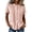 Pink, variant on Pintuck Detail Short Sleeve Blouse for Women - Casual Solid Color Mandarin Collar Button Down Shirt, Summer Lightweight Pleated Front Tunic Top Pink XL