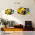 thumbnail image 3 of Elephant Stock Marbled Abstract Wall Art - Horizontal Multi Panel Canvas - Living Room Wall Decor - Abstract Multi Panel - Yellow And Black Decor - 30" x 18", 3 of 4