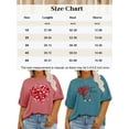 thumbnail image 2 of XCHQRTI Womens Plus Size Love Heart Tshirt Rolled Sleeve Graphic Tee Flowy Casual Blouse Top, 2 of 6