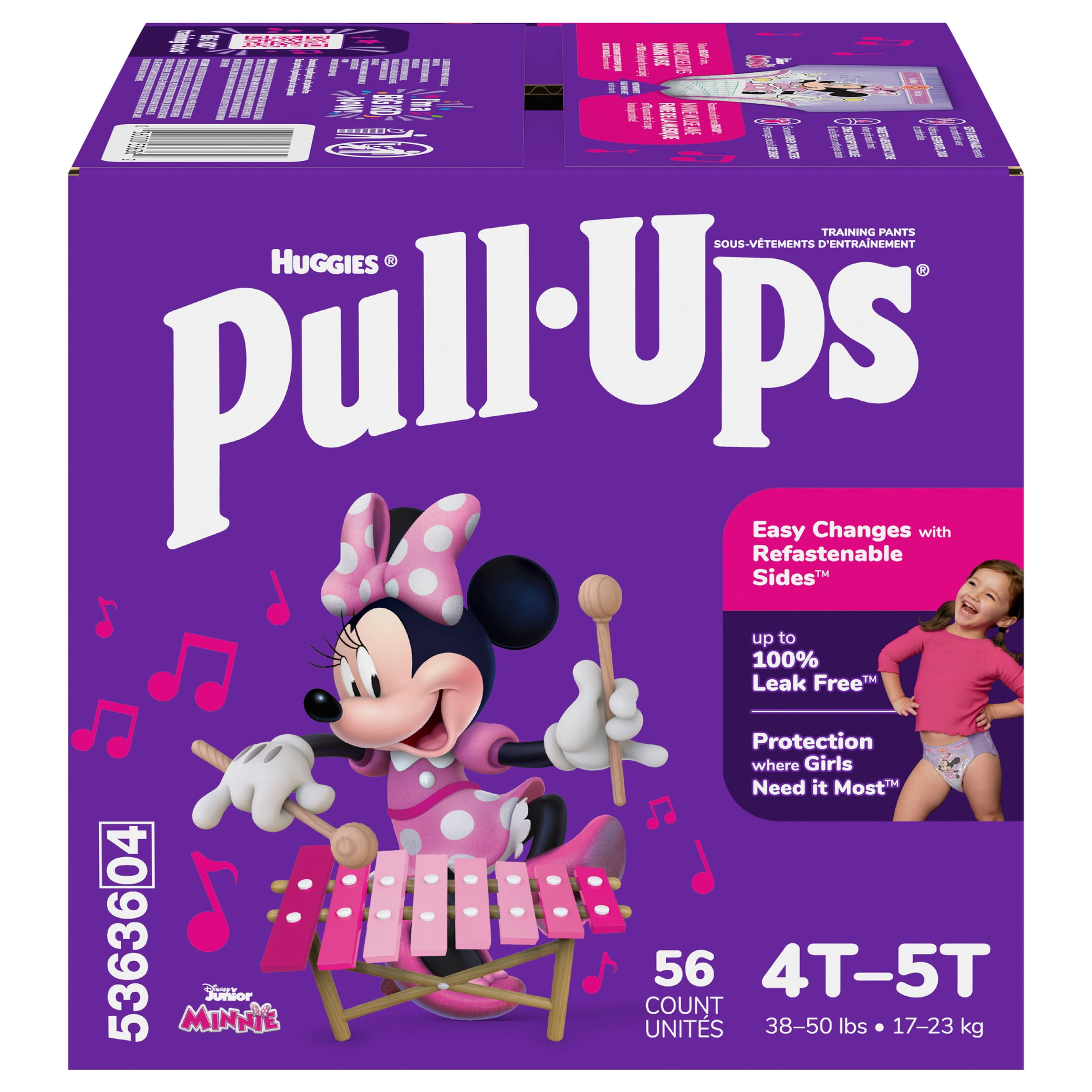 Huggies Pull-Ups Training Pants, 4T-5T, 38-50 lbs, 56 count
