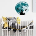 thumbnail image 3 of Adhesivo de pared redondo y luminoso con forma de luna para habitación infantil, ideal para Halloween. castillo de la luna, 3 of 8