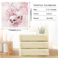 thumbnail image 3 of Wobogo Pink Skulls Kitchen Towels 6pcs Ultra Soft Highly Absorbent Quick Drying Dish Cloths 11×11inch, 3 of 9