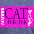 thumbnail image 3 of CafePress - Cat Herder 2 Fusia Web Png Men's Deluxe T Shirt - Mens Tri-blend T-Shirt, 3 of 4